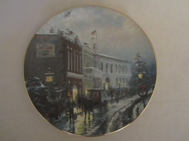 Wonder Of The Season Collector Plate Thomas Kinkade Yuletide Memories Christmas - $31.20