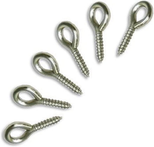 25-Pack 1/2" Stainless Steel Screw Eye Rings - $10.67
