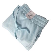 Xersion Womens High Rise Joggers Size XXL Sky Blue Workout Stretch Draws... - $33.66