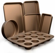 Nonstick Bakeware Set, Medium, Gold - £74.69 GBP