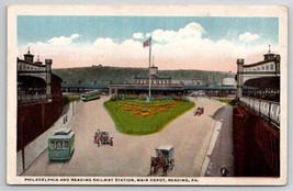 Philadelphia And Reading Railways Station Main Depot Reading PA Postcard AA3 - £3.88 GBP