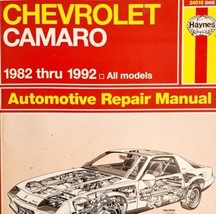 Chevrolet Camaro 1982-1992 All Models Haynes Repair Manual Vintage PB BKBX10 - £38.55 GBP