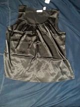 NWT Chico&#39;s Gorgeous Gathers Toria Sleeveless Tank- Black Size 2  - $30.00