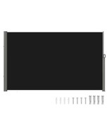Retractable Side Awning 118&quot; x 71&quot;, Retractable Patio Screen Waterproof,... - $182.39 CAD