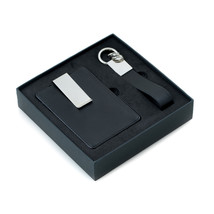 Bey Berk Black leather Travel Wallet with Money Clip and Leather Strap Valet Key - $47.95