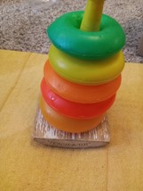 VIntage Teach-a-Tot Rocking 5-color Ring Toy - £3.16 GBP