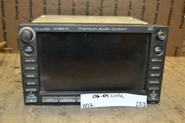 06-09 Honda Civic Navigation Stereo Radio Unit 39541SVAA010M1 Module 253-11d7 - $209.98