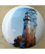 Ceramic knob Light House Lighthouse Marble Head MI #2 - $6.05 CAD