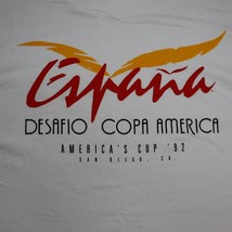 Espana Spain Americas Cup 1992 Challenge Vtg T-Shirt XLarge Race San Diego NOS - £23.33 GBP