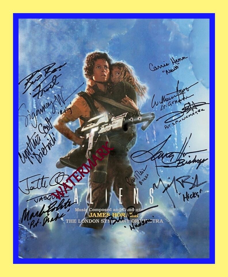 CAST AUTOGRAPH AUTOGRAPHED ALIENS 1986 REPRINT GLOSSY PHOTO 8X10 - $15.17