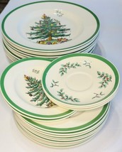 Spode 26 Christmas Tree Plates Mixed Batch S3324 Multiple Sizes - £150.61 GBP