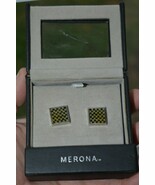 Merona&#39;&#39; Cuff links Black &amp; Silver in Original box 14.5mm - $248.65 MXN