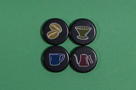 coffee themed plastic game tokens onyx coffee lab - $92.04 MXN
