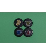 coffee themed plastic game tokens onyx coffee lab - $6.64 CAD