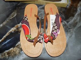 Dream Out Loud by Selena Gomez  Belina Brown  Flip Flops Size 8 Women's NEW - $22.50