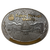 VTG Stotts Union Pacific Safety Through Quaiity Railroad Belt Buckle Train - £50.33 GBP