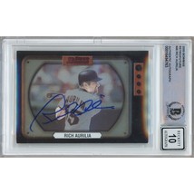 Rich Aurilia San Francisco Giants Autograph 2000 Bowman Future BGS Auto 10 Slab - £78.09 GBP