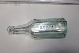 Sanitary soda water Soda bottle  West Allis WI, 6 sides Super Condition - £13.58 GBP