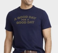 Goodfellow &amp; Co Men&#39;s &quot;Good Day For A Good Day&quot; T-SHIRT (Adult M) Navy ~ New!!! - £7.42 GBP