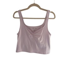 NWT American Eagle Cropped Cinch Front Tank Top Size XL Lilac Purple Swe... - $14.99