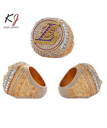 NBA Cleveland Cavaliers 2016 LeBron James MVP Men&#39;s CZ Basketball Ring - $674.81 MXN