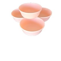 Four (4) ~ Pillowfort™ ~ Round ~ PINK Color ~ Stackable ~ Plastic ~ 15 O... - $20.00