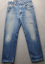 Levi&#39;s Jeans Mens 36X34 Blue Denim Classic Fit Straight Leg Orange Tab C... - $32.37