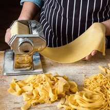 Stainless Steel Fresh Pasta Maker Roller Machine Kitchen Noodle Fettucci... - £44.63 GBP