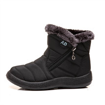 Fashion Women Snow Boots Waterproof Warm Short Plush Winter Ankle Outdoor Flats  - £27.61 GBP