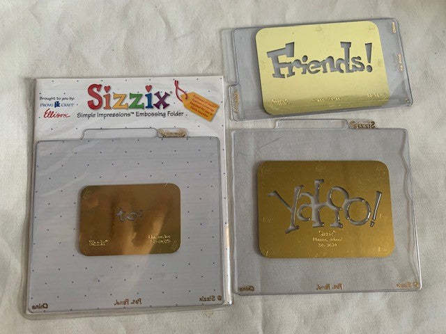 Primary image for Sizzix Yahoo Simple Impressions embossing folder set