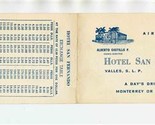Hotel San Fernando Brochure Valles S L P Mexico 1950&#39;s - $17.82