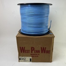 1000&#39; West Penn Wire 2452 - 22 AWG 2 Pair Stranded AL/Foil Shielded PVC Jacket - £312.89 GBP
