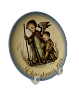 Hummel Christmas Collector Plate The Guardian Angel Vintage 1974 Very Nice - $9.65