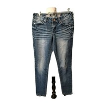 Refuge Jeans women&#39;s Low Rise Skinny 5-Pocket Stone Wash Blue Denim - $235.69 MXN