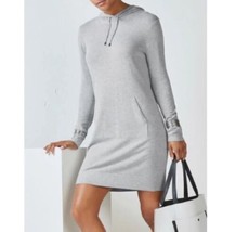 Fabletics Womens Size Small Gray Yukon Sweatshirt Tunic Hoodie Dress Short - £25.53 GBP