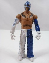2011 Mattel WWE Rey Mysterio West Coast 619 Blue &amp; White Gear 6.25&quot; Figu... - £15.49 GBP