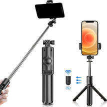 Extendable Wireless Selfie Stick with Shutter Remote for Smartphones - £11.97 GBP