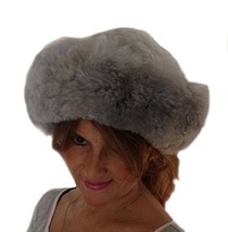 Alpakaandmore Womens Baby Alpaca Wide Brim Fur Mongolian Hat Satin Lined... - £59.15 GBP