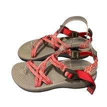 Chacos Womens Size 6 Pink Gray Sandals Strappy Fabric - $24.74
