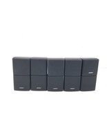 5x Bose Double Jewel Cube Speaker (lot of 5) Black Lifestyle Acoustimass... - $123.02