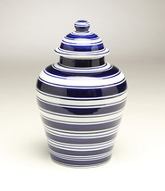 AA Importing 59957 Blue &amp; White Ginger Jar - £62.21 GBP