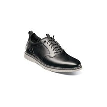 25662-001 Stacy Adams Sync Plain Toe Elastic Lace Up Sneaker Shoes Leather Black image 12