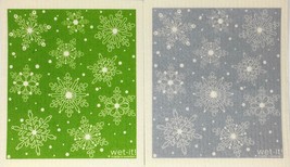 Wet-It! Swedish Treasures Dishcloth &amp; Cleaning Cloth - Set of 2- Winter Series 8 - £11.94 GBP