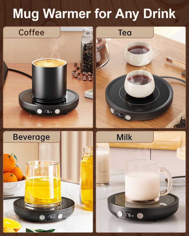SWEETFULL Mug Warmer - Upgraded 36W Coffee Cup Warmer for Desk with 130℉-176℉ Di Item image 6