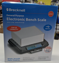 Brecknell Portable Electronic Utility Bench Scale, 250lb Capacity, GP250- - £54.49 GBP