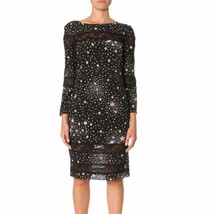 Boutique Moschino silk star print lace accent dress size 6 - $368.10 CAD