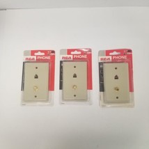 Rca Phone Coax Wall Plate TP062R Lot Of 3, Nos - £11.59 GBP