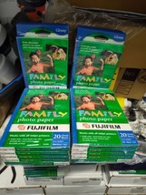 Lot of 10 Fujifilm Family Photo Paper 100/pack Inkjet Printer Fuji Gloss... - $58.41