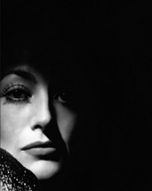 Joan Crawford Stunning B/W Vintage Glamour In Silhoutte 16X20 Canvas Giclee - £55.94 GBP