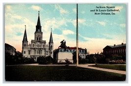 Jackson Square St Louis Cathedral New Orleans Louisiana LA UNP DB Postcard Y8 - £2.33 GBP
